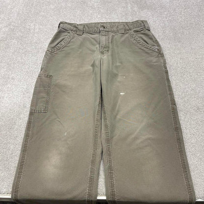 Y2K baggy fit Carhartt work pants wide leg khaki Loose skater cargo carpenter trousers