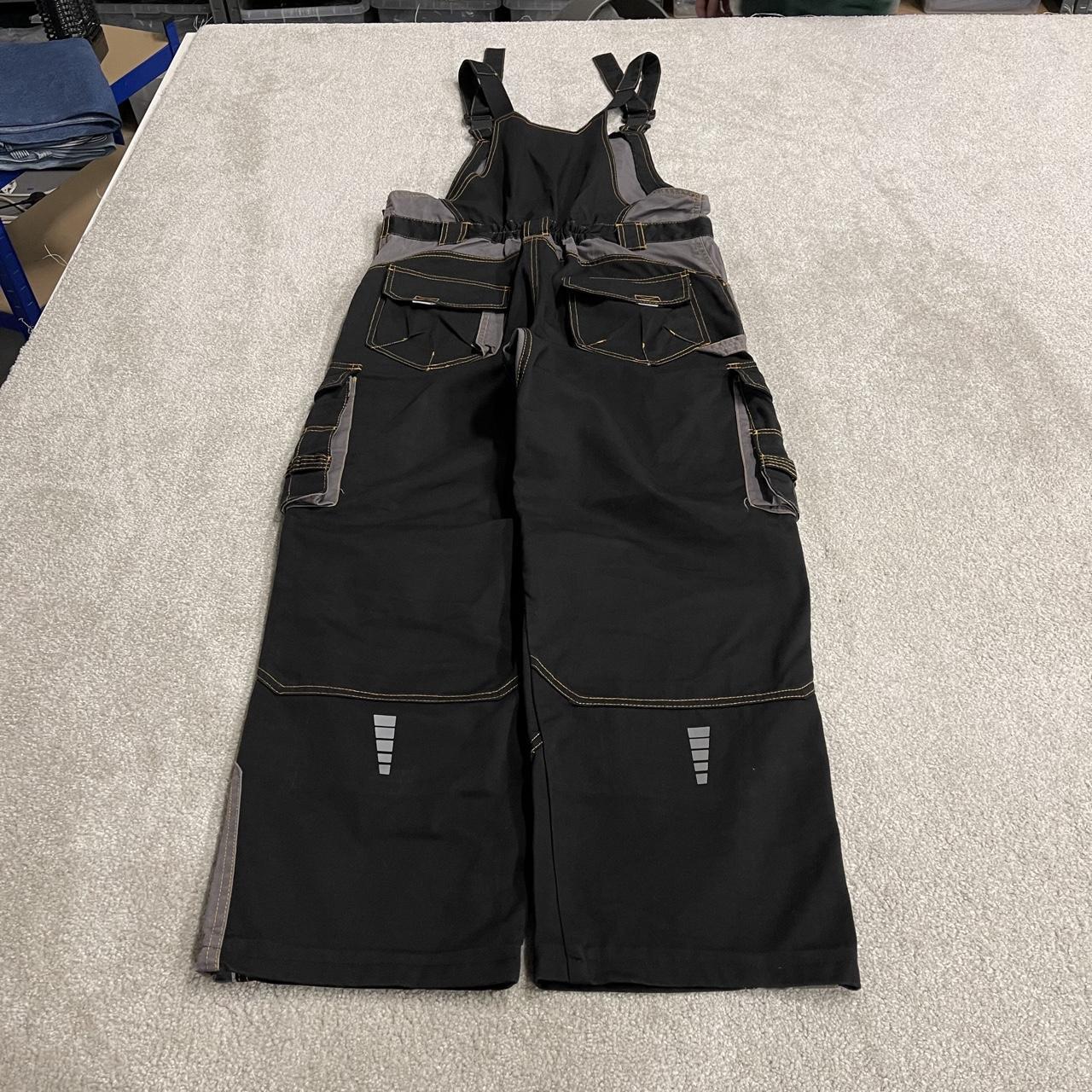 Ardon dungarees y2k workwear overalls black grey Bib & brace utility cargo pants