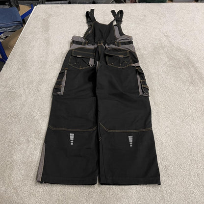 Ardon dungarees y2k workwear overalls black grey Bib & brace utility cargo pants