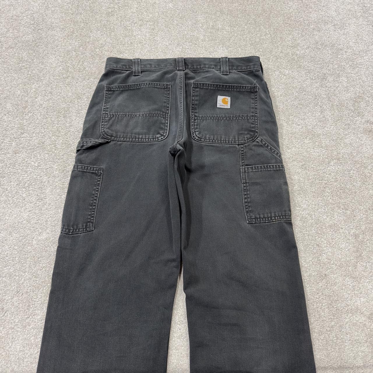 Vintage Carhartt carpenter pants y2k relaxed black Straight leg 100% cotton skater style workwear
