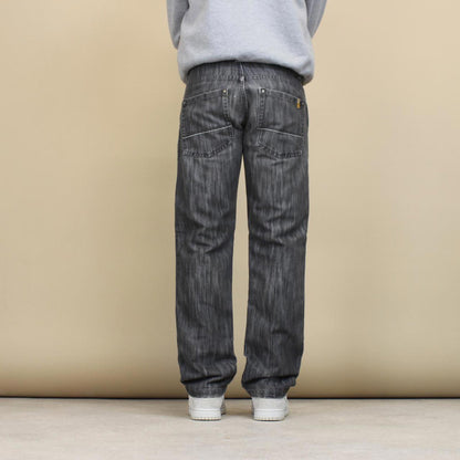 Grey Southpole jeans W32L32 Y2K straight leg 90s style stich detail