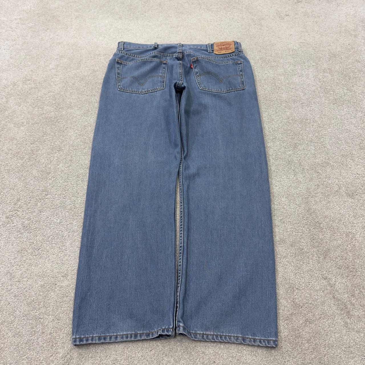Levi’s 505 jeans Y2K blue denim Levi’s straight leg 2000s style pants red tab logo