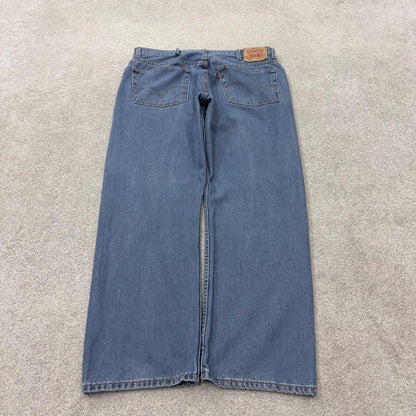 Levi’s 505 jeans Y2K blue denim Levi’s straight leg 2000s style pants red tab logo