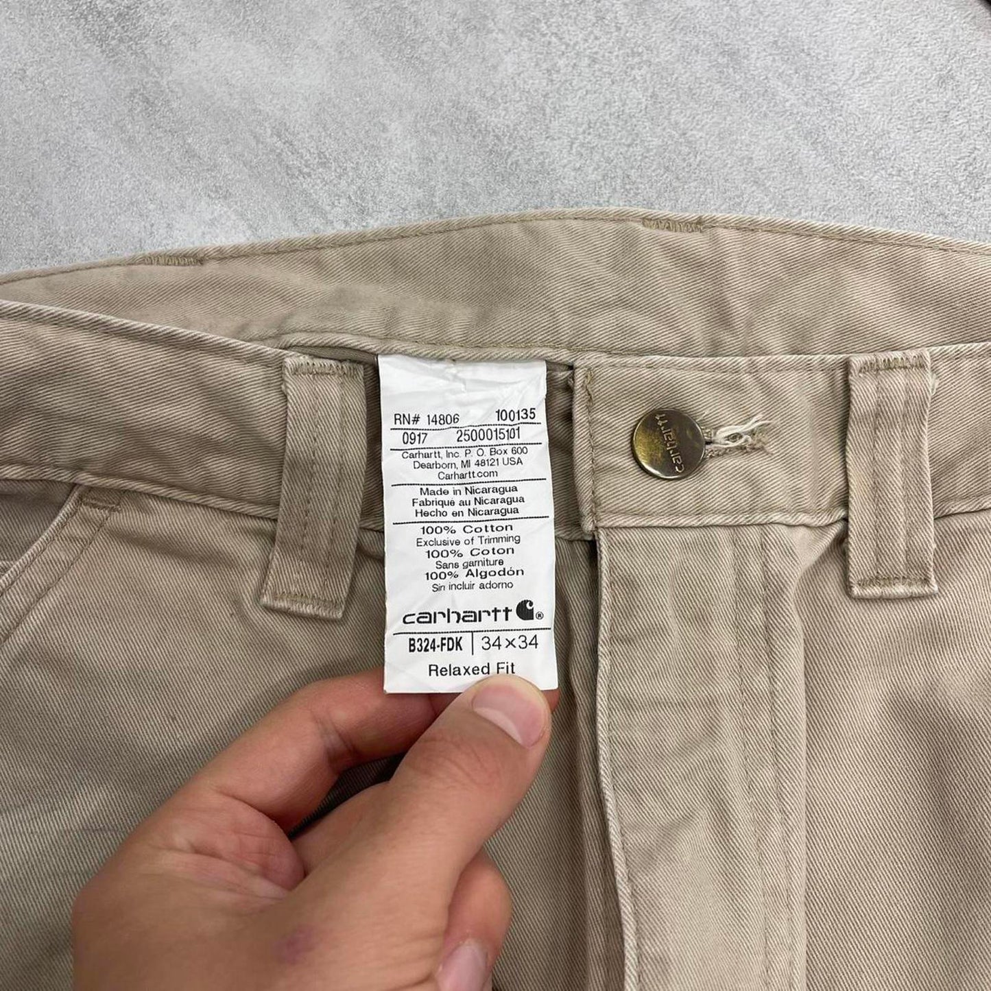 Mens Carhartt carpenter trousers W34 L34