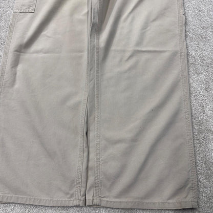 baggy vintage Carhartt carpenter pants beige y2k Loose leg 2000s style skater workwear cargos