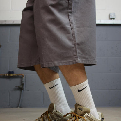 Dickies long baggy shorts y2k chino carpenter grey Loose skater surf style shorts