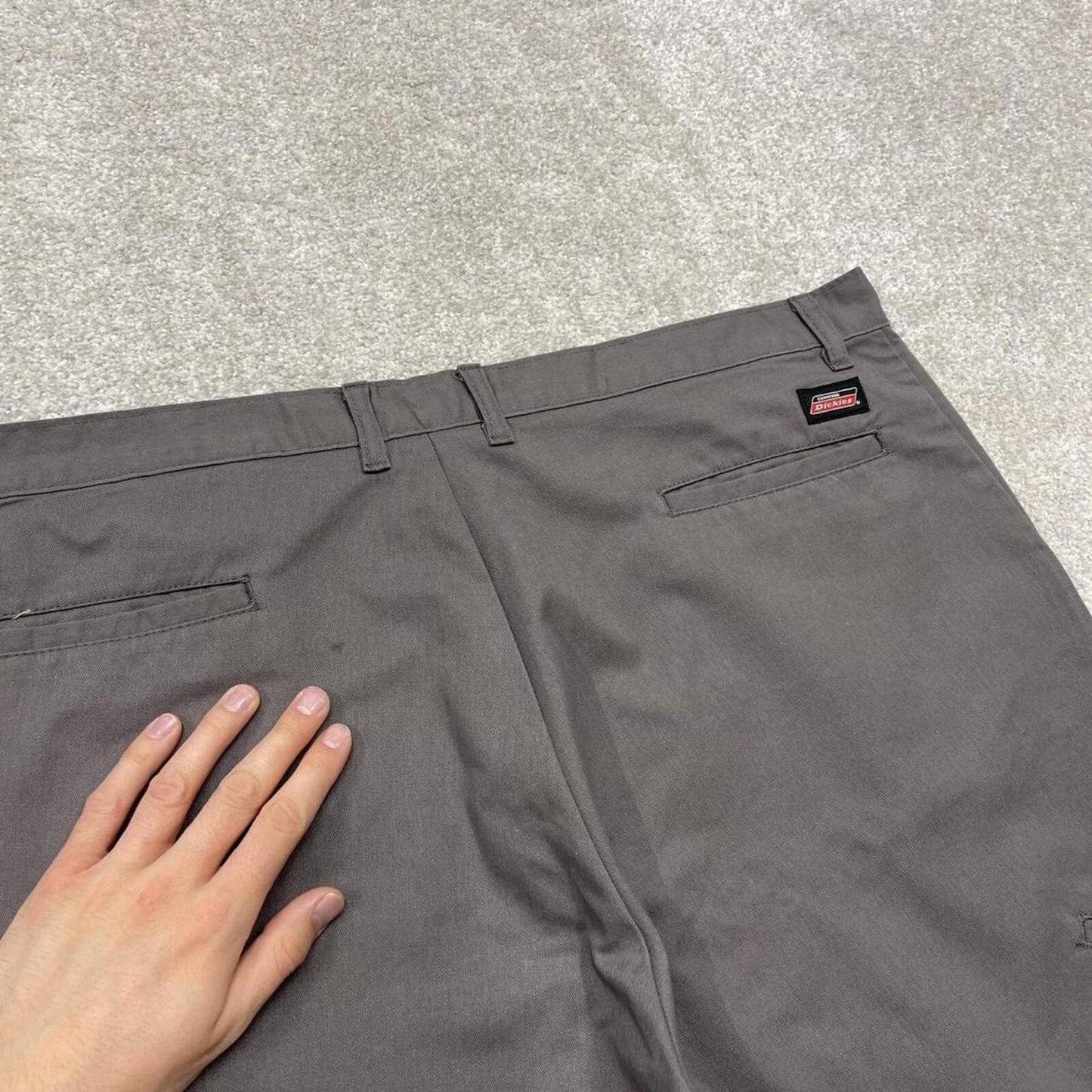 Extra baggy Dickies shorts carpenter grey Twill chino skater style shorts wide long leg