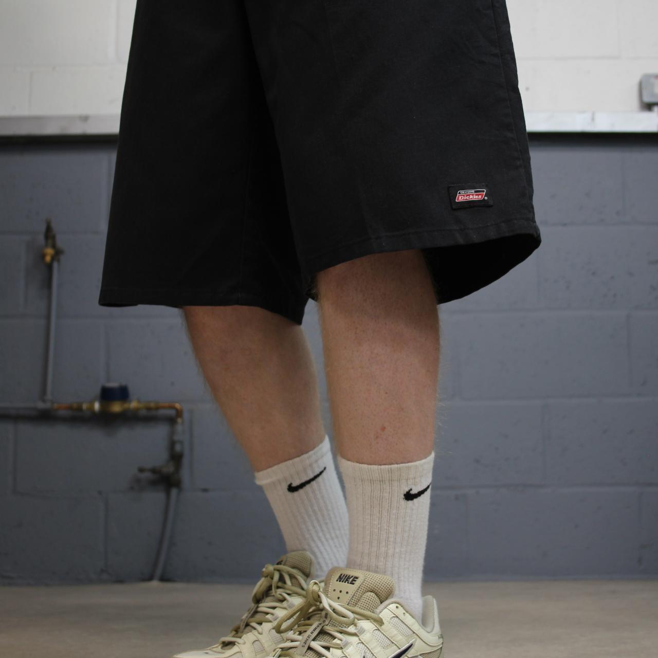 Dickies carpenter chino shorts long leg black Chino style skater shorts loose festival