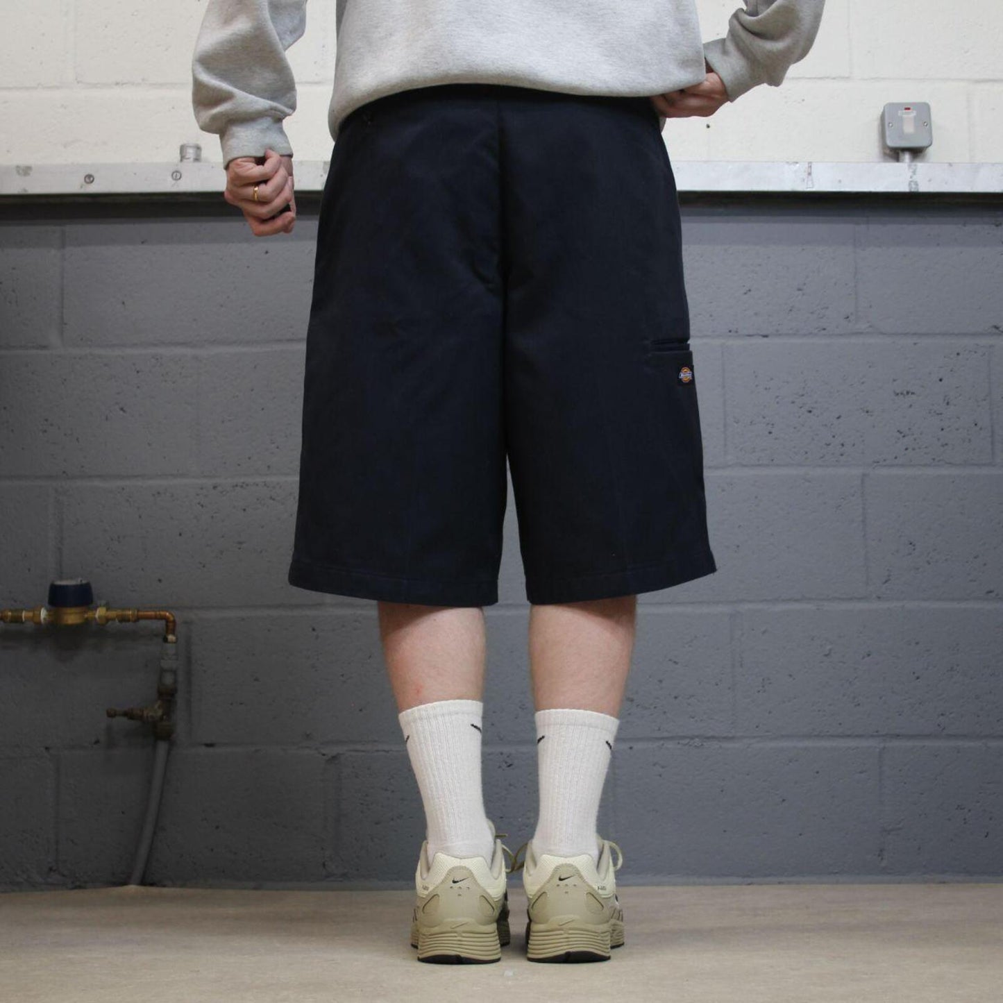 Dickies baggy carpenter shorts navy Twill chino skater style shorts wide long leg