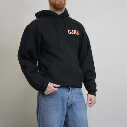 Black Russell Athletic hoodie S pullover jumper print design