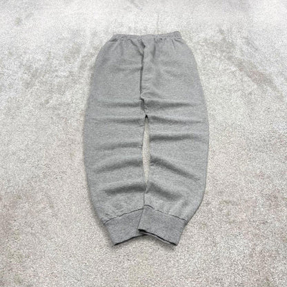 Vintage y2k Champion sweatpants joggers grey Embroidered and print logo drawstring jogging bottoms