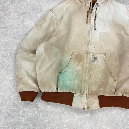 Vintage hooded Carhartt active jacket XL
