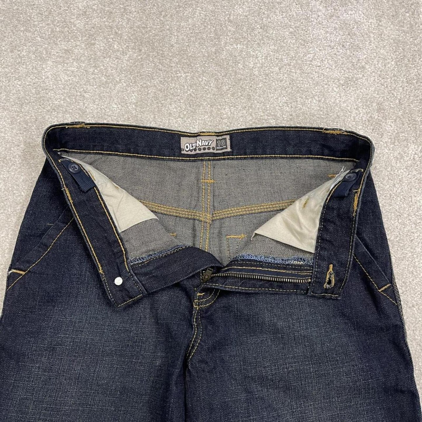 Old Navy denim cargo shorts carpenter blue Loose summer festival jorts
