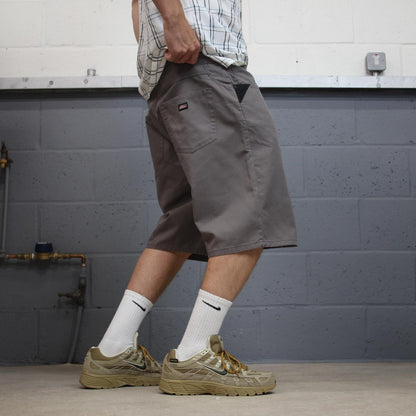 Dickies chino shorts Y2K grey Twill chino style skater shorts loose leg festival