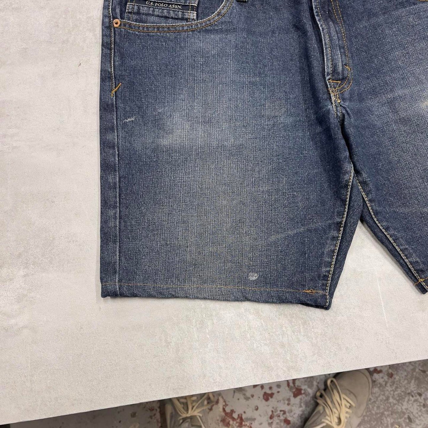 Blue US Polo Assn denim jorts W38