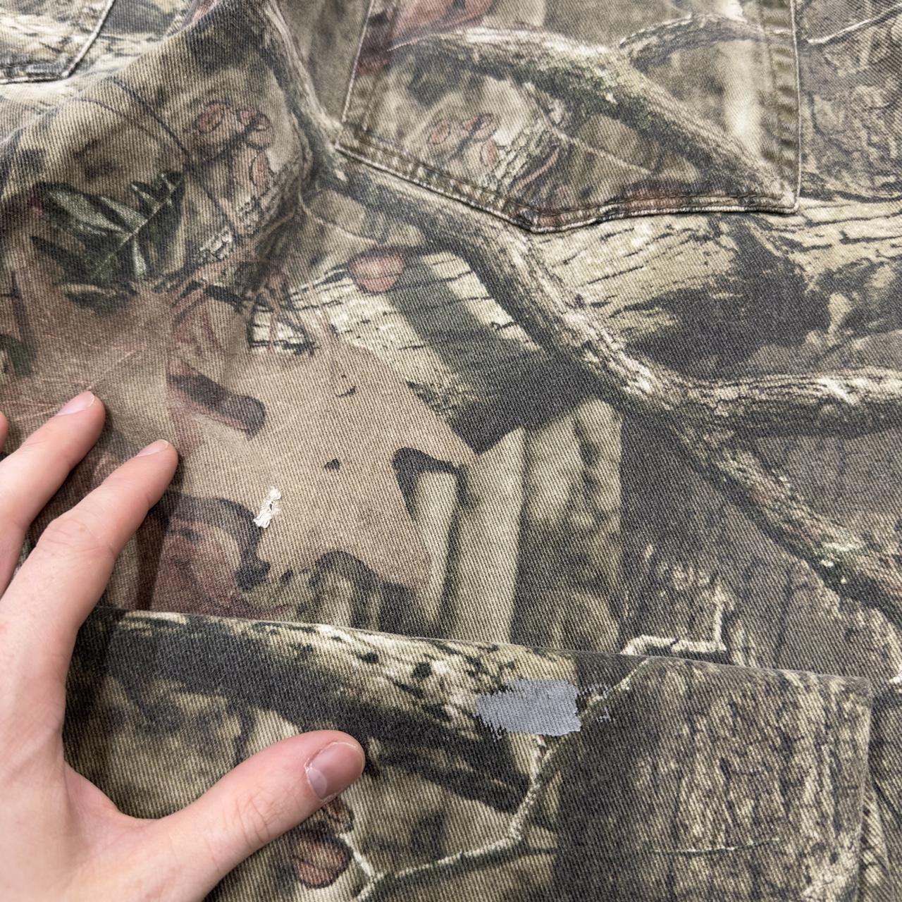 Vintage mossy oak realtree style camo pants khaki Loose straight leg tree camouflage trousers