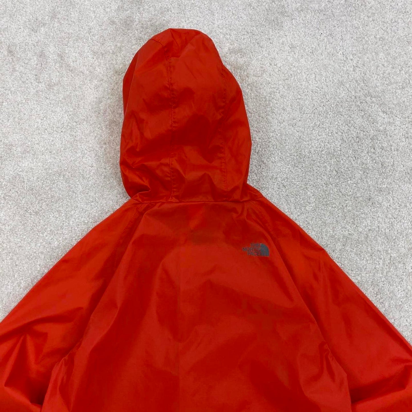 Orange packable North Face Hydrenalite jacket Boys Large y2k style hooded full zip windbreaker coat
