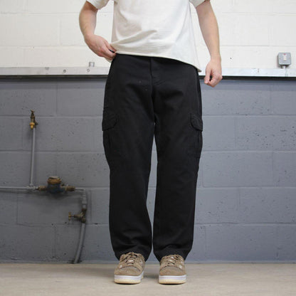 Loose Dickies cargo trousers W36L30 black chino style skater cargo pants