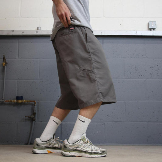Extra baggy Dickies shorts carpenter grey Twill chino skater style shorts wide long leg