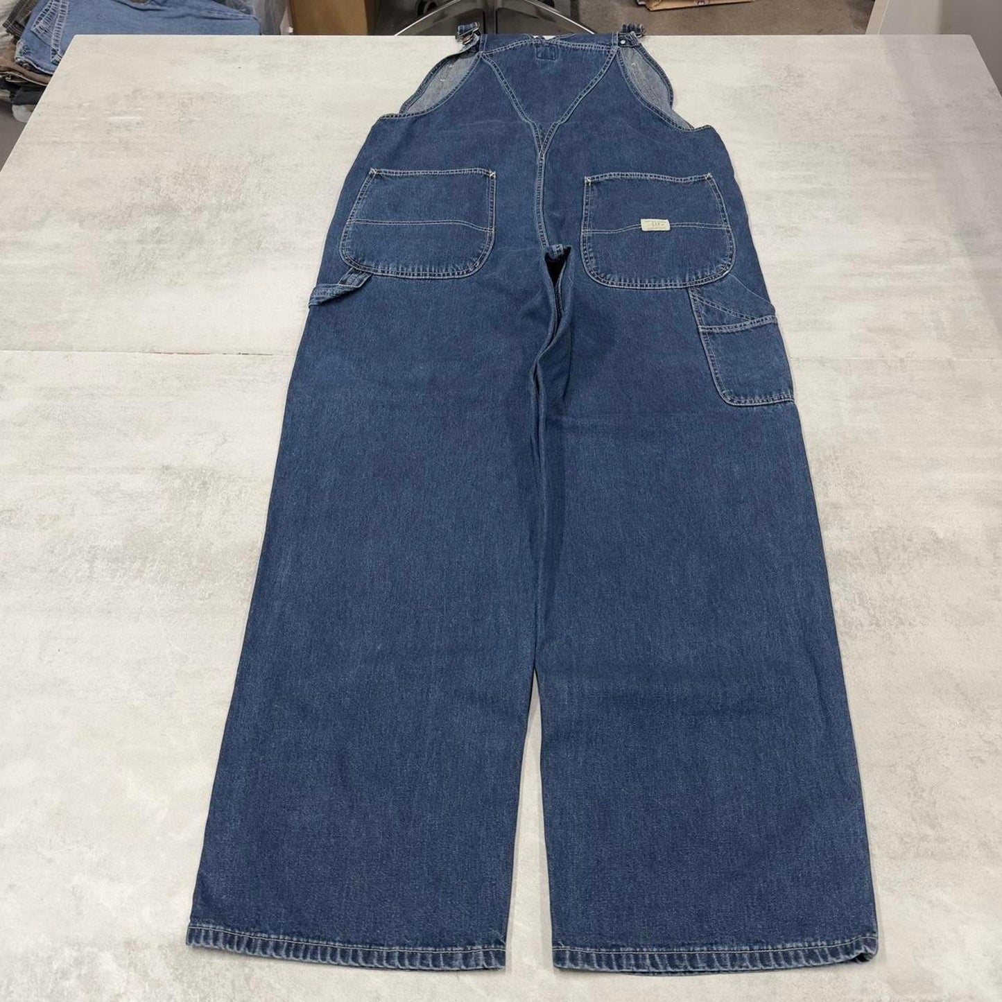 Vintage GAP dungarees W38L32 blue mens denim overalls