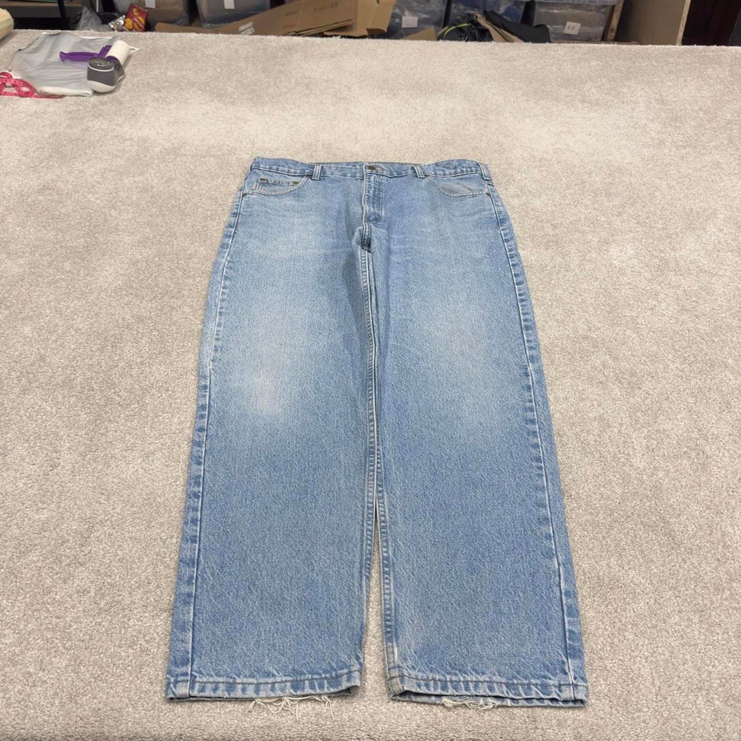 Y2K vintage Carhartt denim jeans blue Loose straight leg denim skate style workwear pants