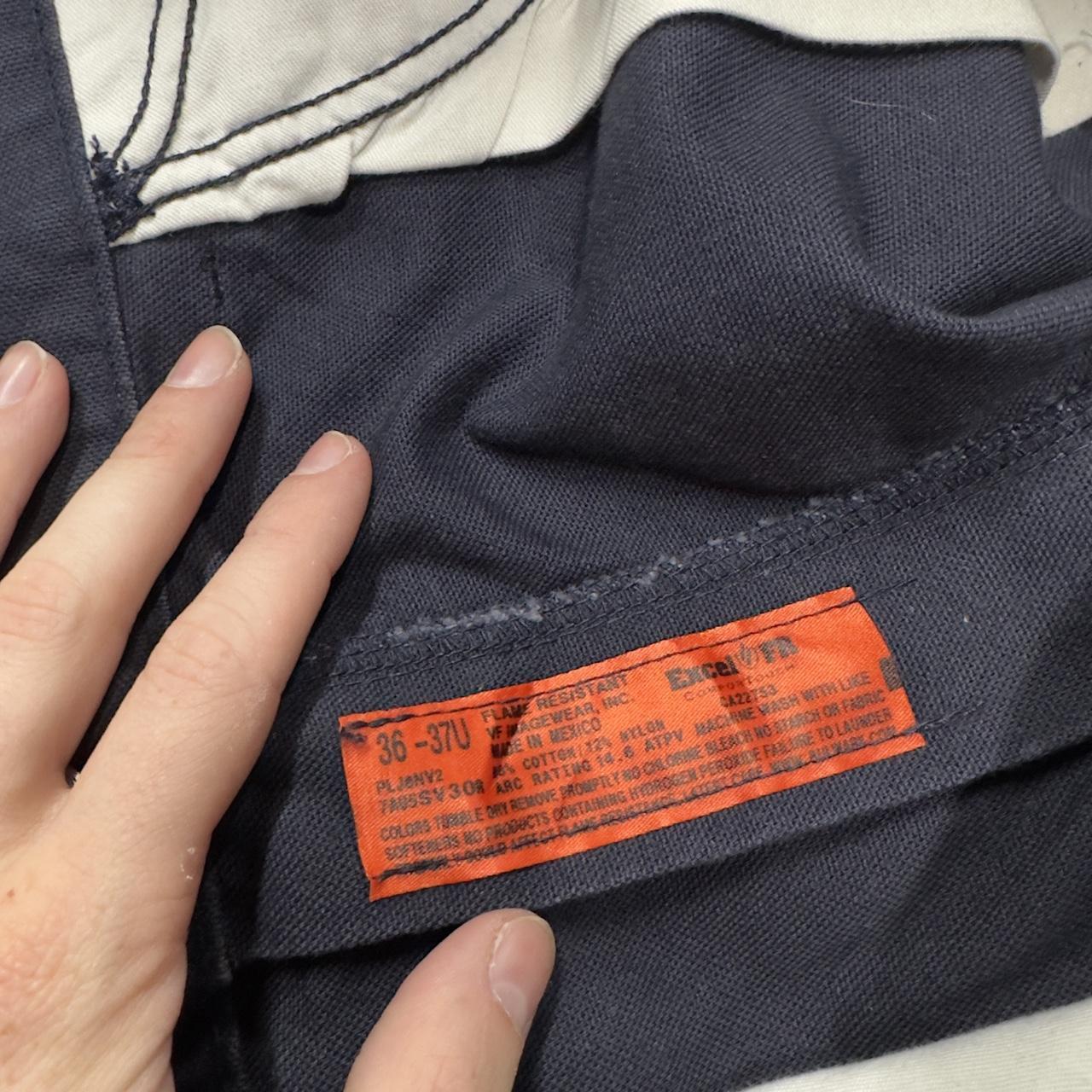 Bulwark FR denim carpenter jeans W36L32 navy Loose thick denim fire resistant utility cargo pants