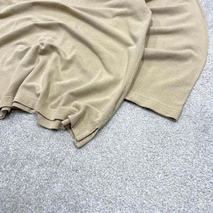 00s Nautica knit 1/4 zip polo embroidered XL men's beige knitted pull over y2k 90s style