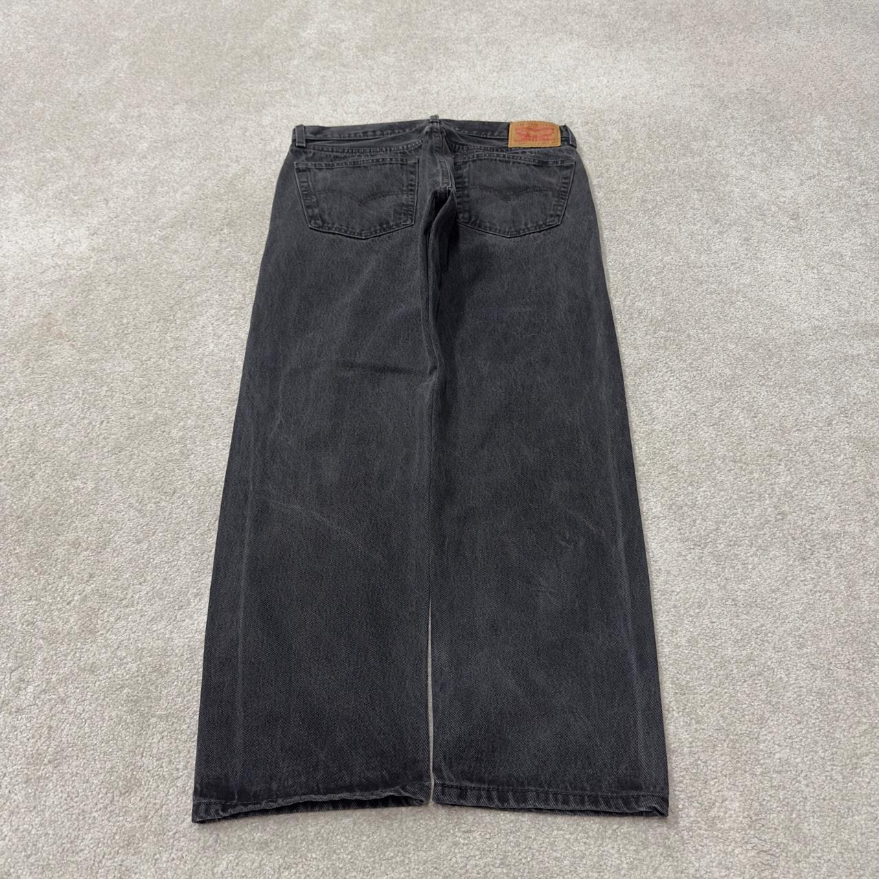 Levi’s 505 jeans y2k W36L30 black straight leg 505 pants red tab logo