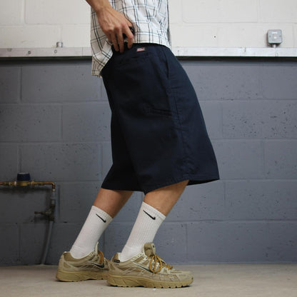 Dickies baggy carpenter shorts Y2K navy Twill chino style skater work shorts loose cargo