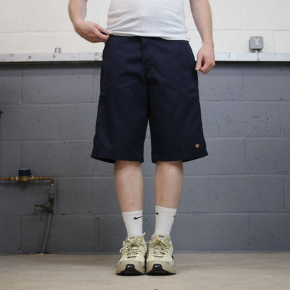 Dickies carpenter shorts long leg navy Twill chino skater style shorts loose long leg