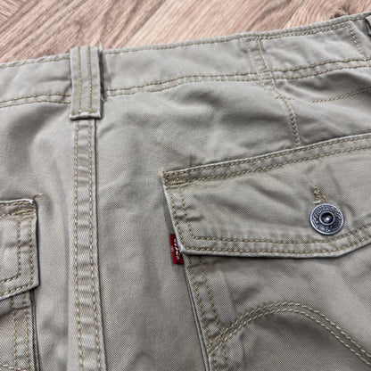Levi's baggy cargo pants y2k Wide leg loose straight fit beige cargo utility pants