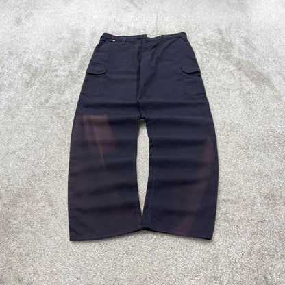 Y2K Carhartt cargo pants navy 36x36 Loose floaty carpenter workwear trousers