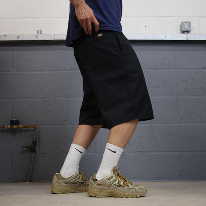 Dickies chino shorts carpenter black Chino style skater shorts long loose leg festival