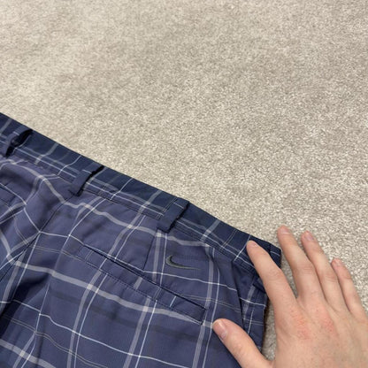 Checkered Nike Golf sports shorts y2k navy Casual style comfy loose floaty summer gym shorts