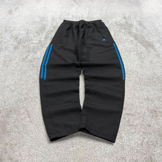 Vintage Y2K Adidas tracksuit bottoms black Side stripe design track pants