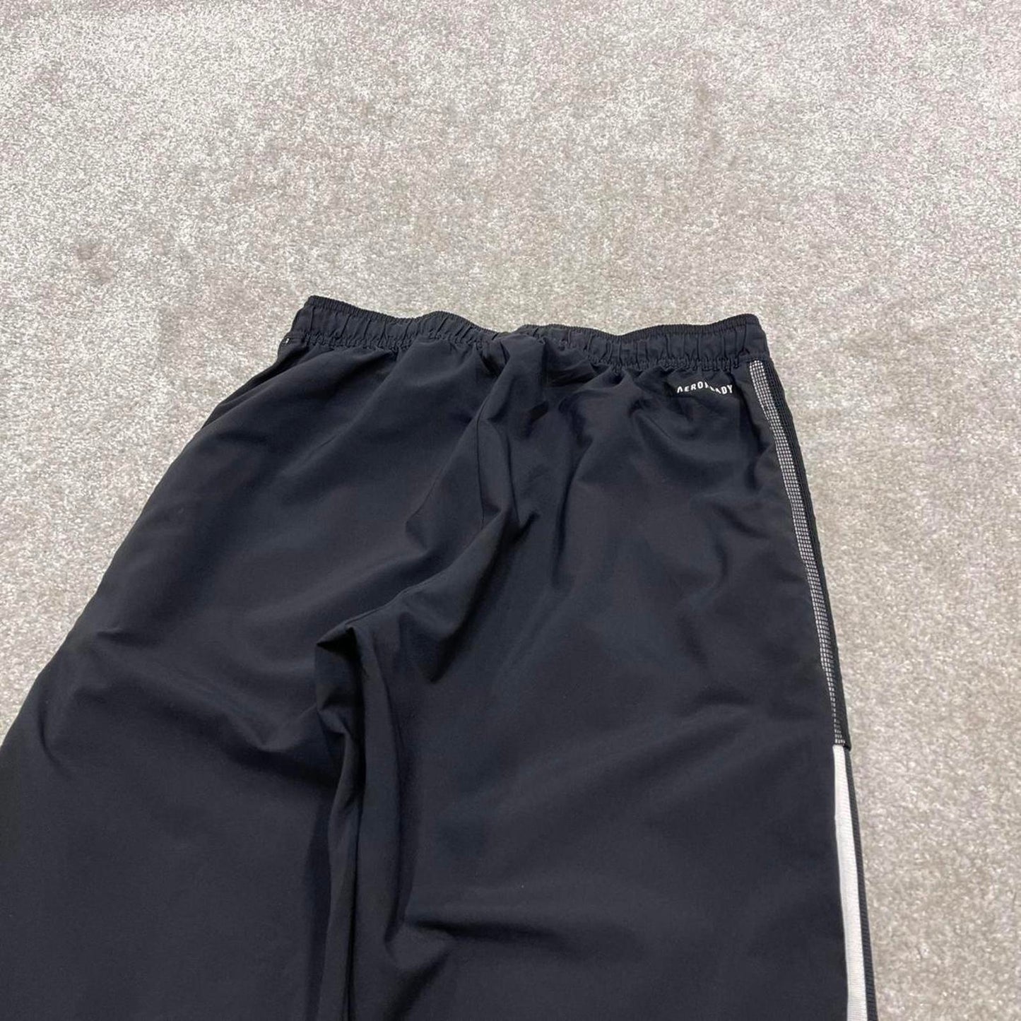Y2k Adidas tracksuit bottoms Small mens black joggers casual sports gym wear track pants side stripe