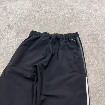 Y2k Adidas tracksuit bottoms Small mens black joggers casual sports gym wear track pants side stripe