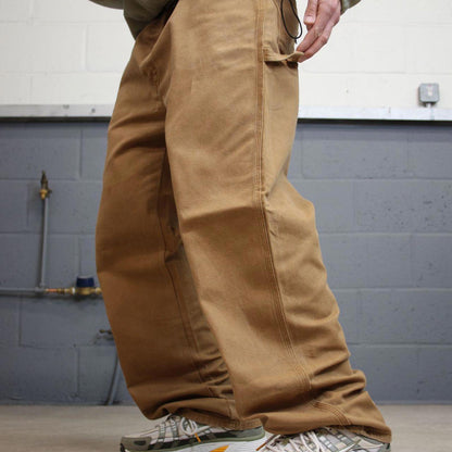 Vintage y2k baggy Dickies carpenter jeans tan brown Skater / workwear style canvas cargo pants