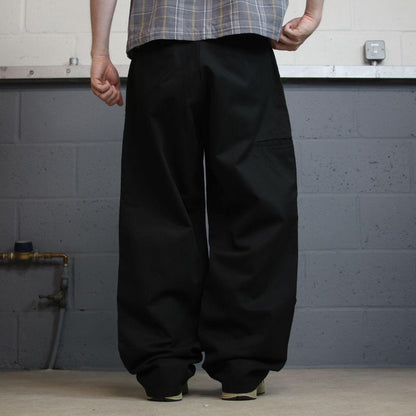 Dickies baggy double knee carpenter pants black W36L32 Loose leg twill chino skate work trousers