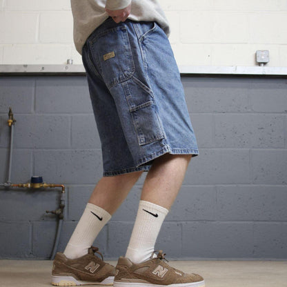 Y2k Wrangler carpenter shorts summer blue Loose 100% cotton jorts summer festival