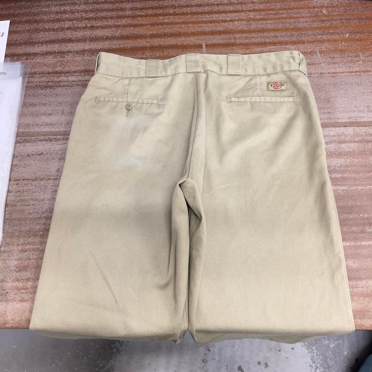 Dickies 874 trousers W36L28 beige loose chino skater pants