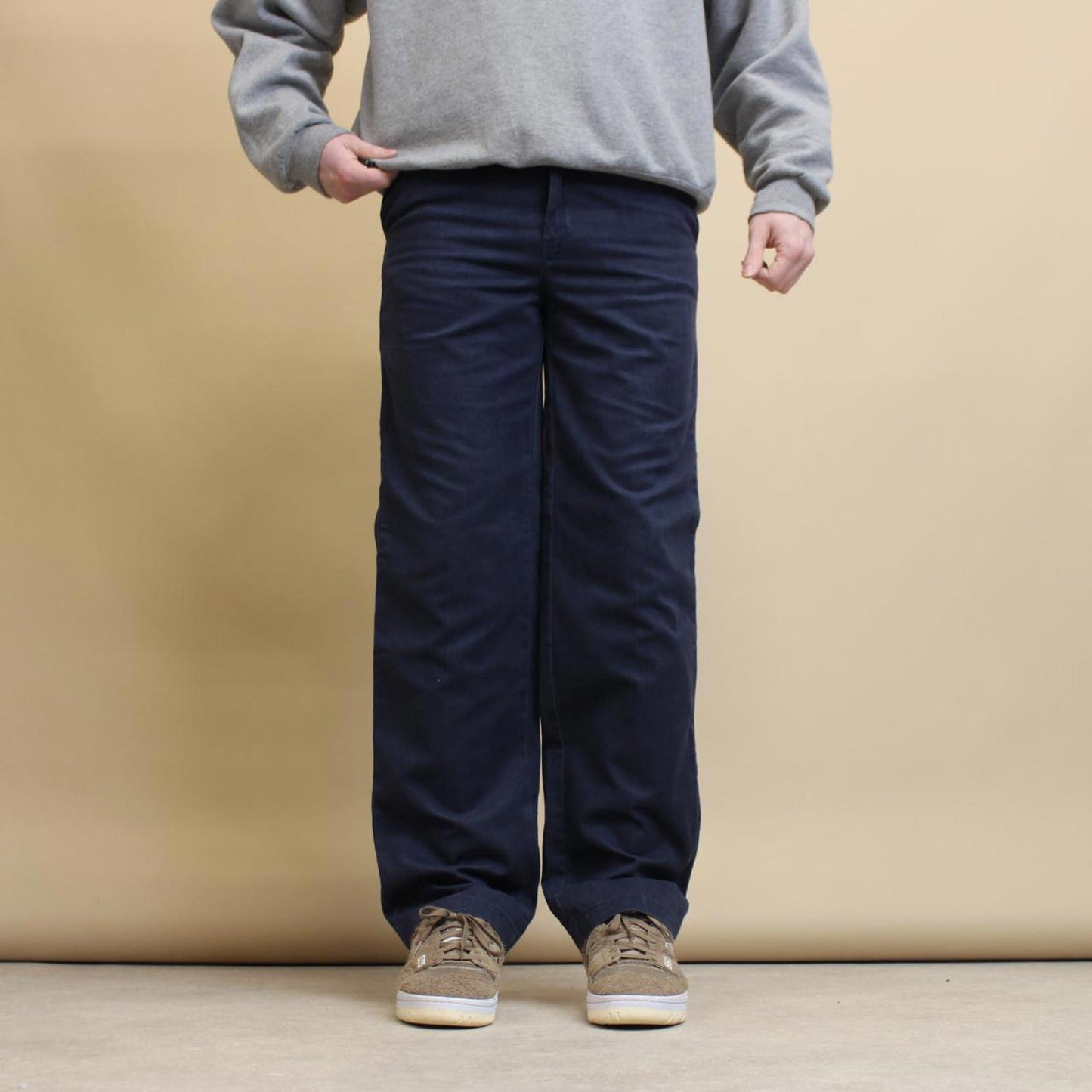 Navy Dickies trousers size 18 (W30) twill chino style pants tab logo