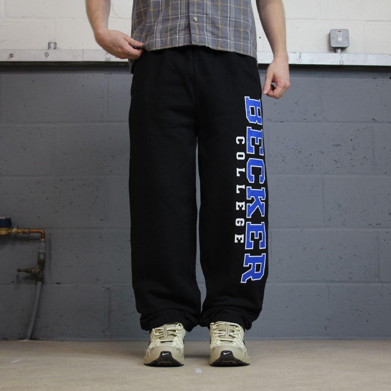 Y2K Champion sweatpants black joggers loose leg Loose casual 2000s style jogging bottoms