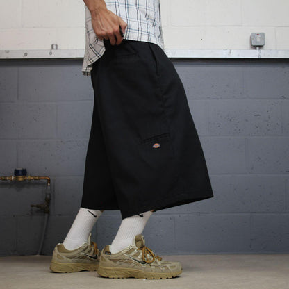Dickies extra baggy chino shorts black carpenter Chino style skater shorts wide leg festival