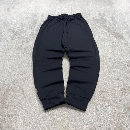 00s Nike tracksuit bottoms y2k M loose black joggers print Swoosh logo gym wear trackies