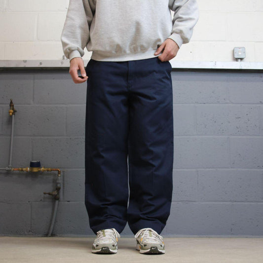 Vintage y2k skater work pants navy W37L30 Straight leg chino style skate trousers Red Kap workwear