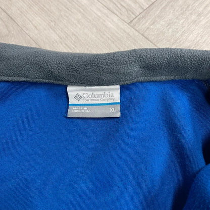 Columbia y2k lightweight fleece blue technical 1/4 zip embroidered pullover autumn fleece