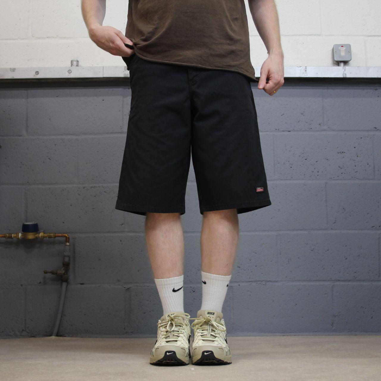 Dickies carpenter shorts long leg black Twill chino skater style shorts loose long leg