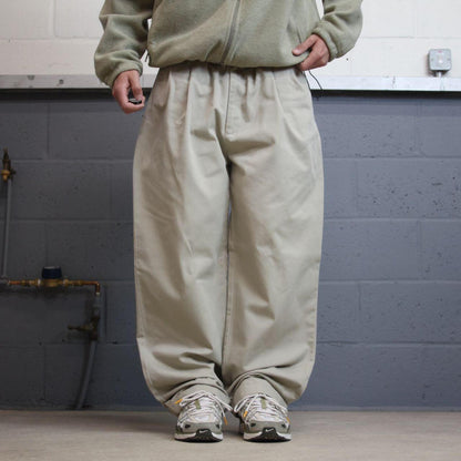 Tommy Hilfiger baggy pleated chino pants beige Loose wide leg preppy trousers