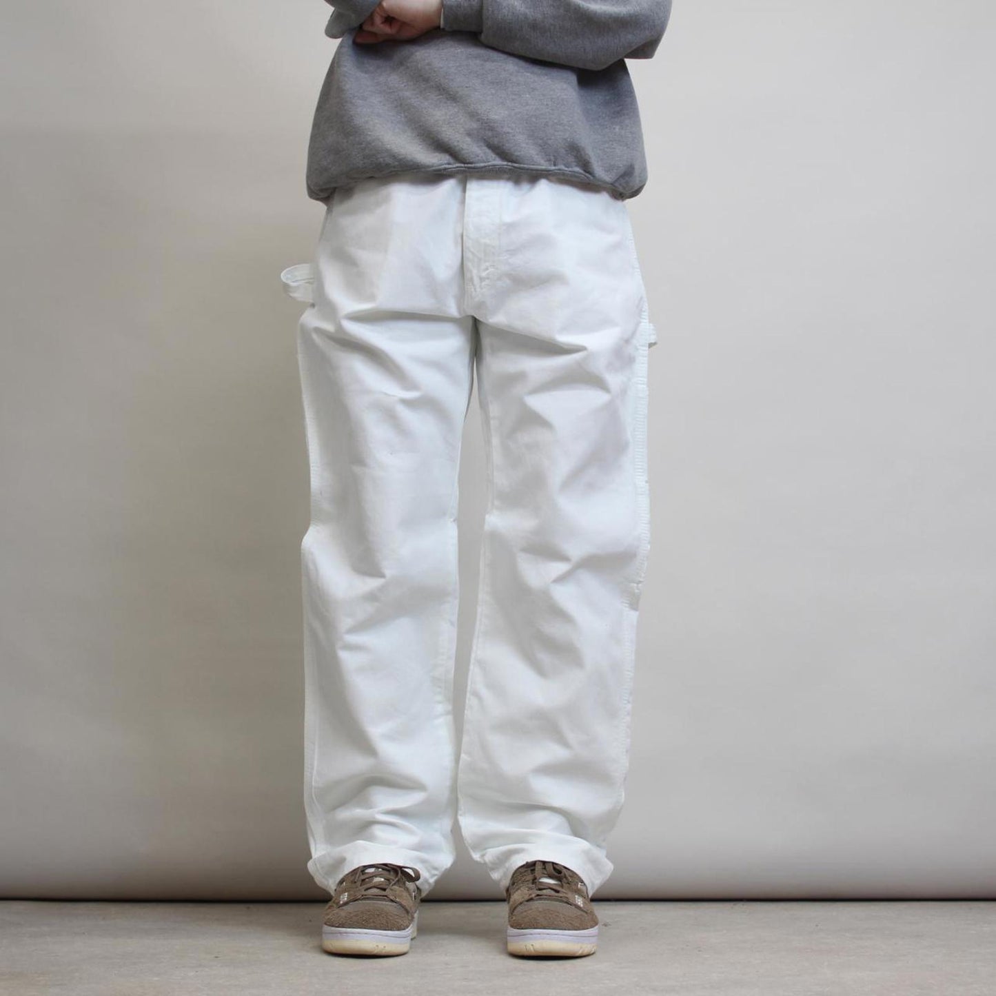 White Dickies carpenter pants W36L32 loose painter work cargos